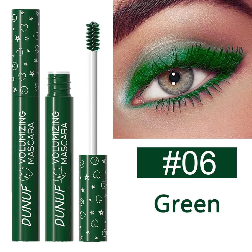 Colorful Curling Mascara Waterproof Fast Drying Eyelashes Extension Multicolor Lashes Makeup Lasting Waterproof White Mascara