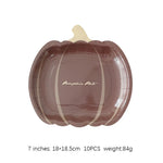 Halloween Thanksgiving Disposable Tableware White Paper Plates Halloween Pumpkin Party Supplies Birthday Party Decor