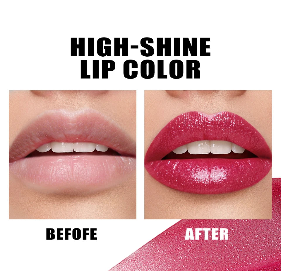 Diamond Pearlescent Lipstick Waterproof Long Lasting Non-stick Cup Matte Velvet Shiny Lipsticks Red Sexy Lips Makeup Cosmetics