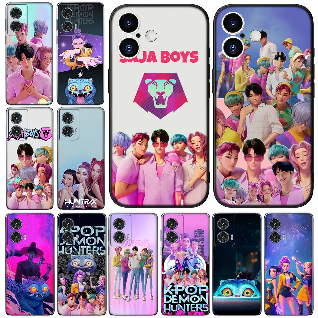 KPop Sajas Jinus Demons Tiger Hunters Boys for Samsung Galaxy A56 A26 A36 A10 A20 A30 A31 A32 A50 A51 A52 A53 A33 A12 A14 Case