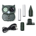 Solar Powered Ultrasonic Animal Repeller - Sonar Deterrent for Dogs, Cats, Birds