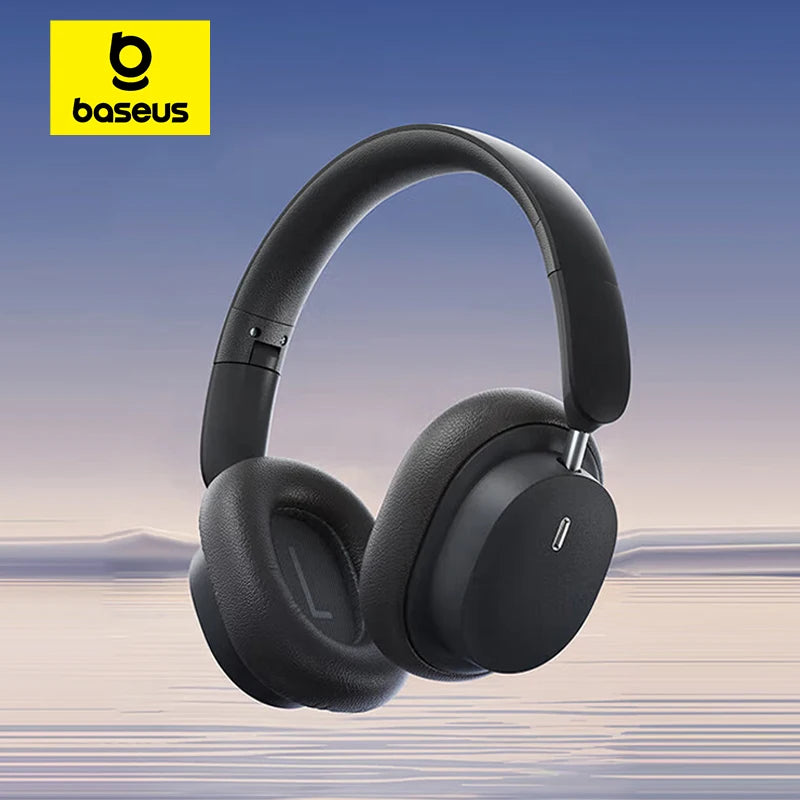 Baseus Wireless Headphones Bluetooth 5.3 HIFI Level Earphone 40mm Driver Foldable Over Ear Headsets 70H Playtime Spatial Audio