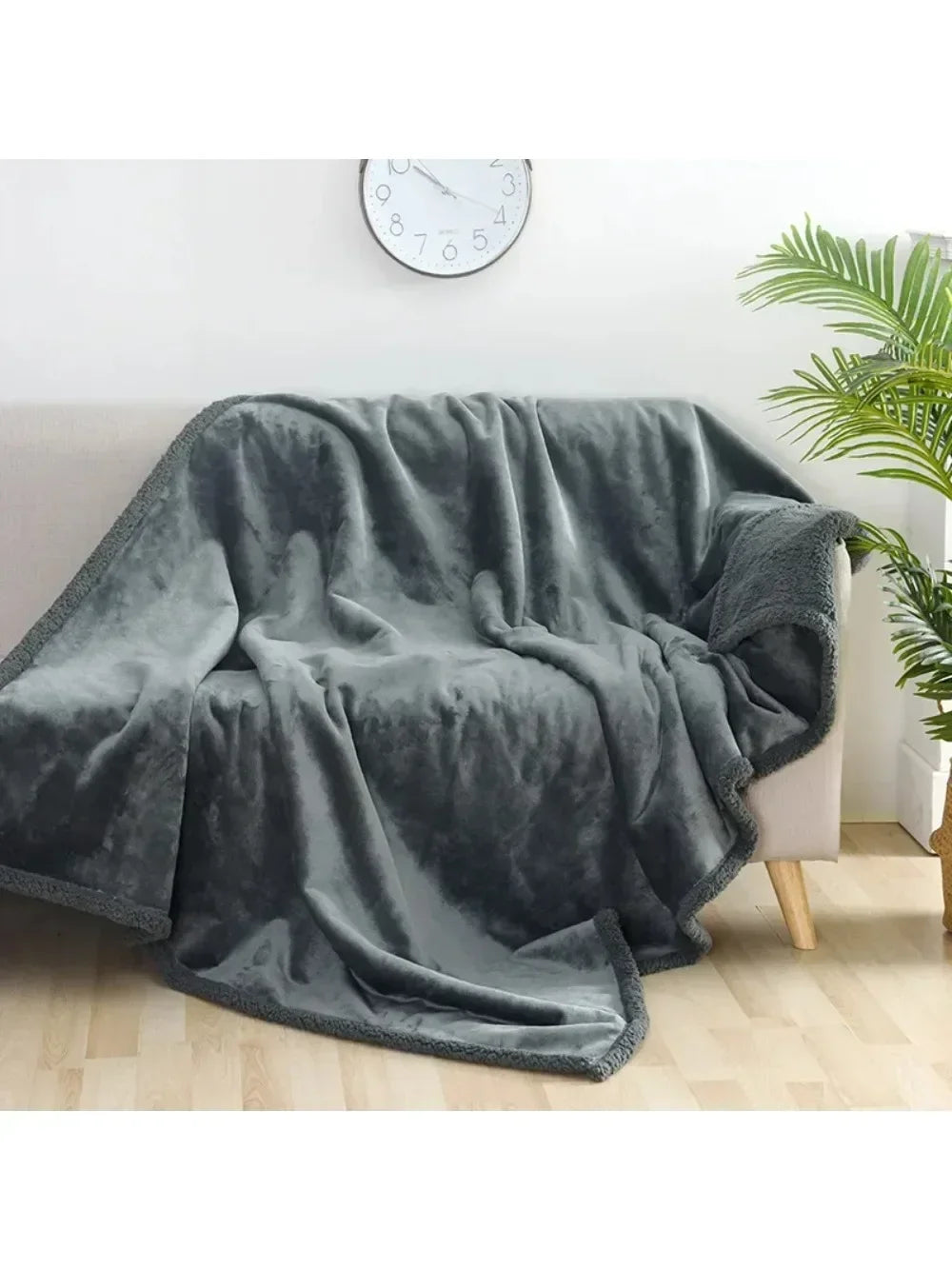 Luxury Shaggy Blankets Winter Warm Cosy Home Romantic Couple Waterproof Blanket-thickened Large Size Blanket Microfibre-blanket