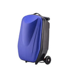 20 Inch Scooter Luggage Carry On Rolling Suitcase With Wheels Travel Trolley Bag Easy To Maneuver And Stylish