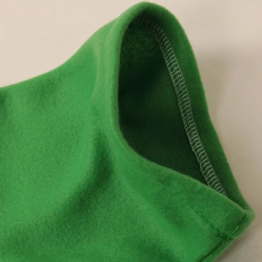 New Year Elf Costume For Kids Girl Boy Green Santa Claus Suit Set With Hat Children Fancy Christmas Party Dress Set Performance