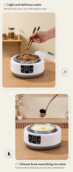 Electric Mini Yogurt Maker Automatic Multifunctional Yogurt Machine Kitchen Rice Wine Maker Natto Fermenting Machine Household
