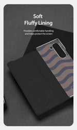 DUX DUCIS Full Protection Business Flip Leather Case for Samsung Galaxy Z Fold 7 6 5 5G Card Pocket Magnetic Closure Cover