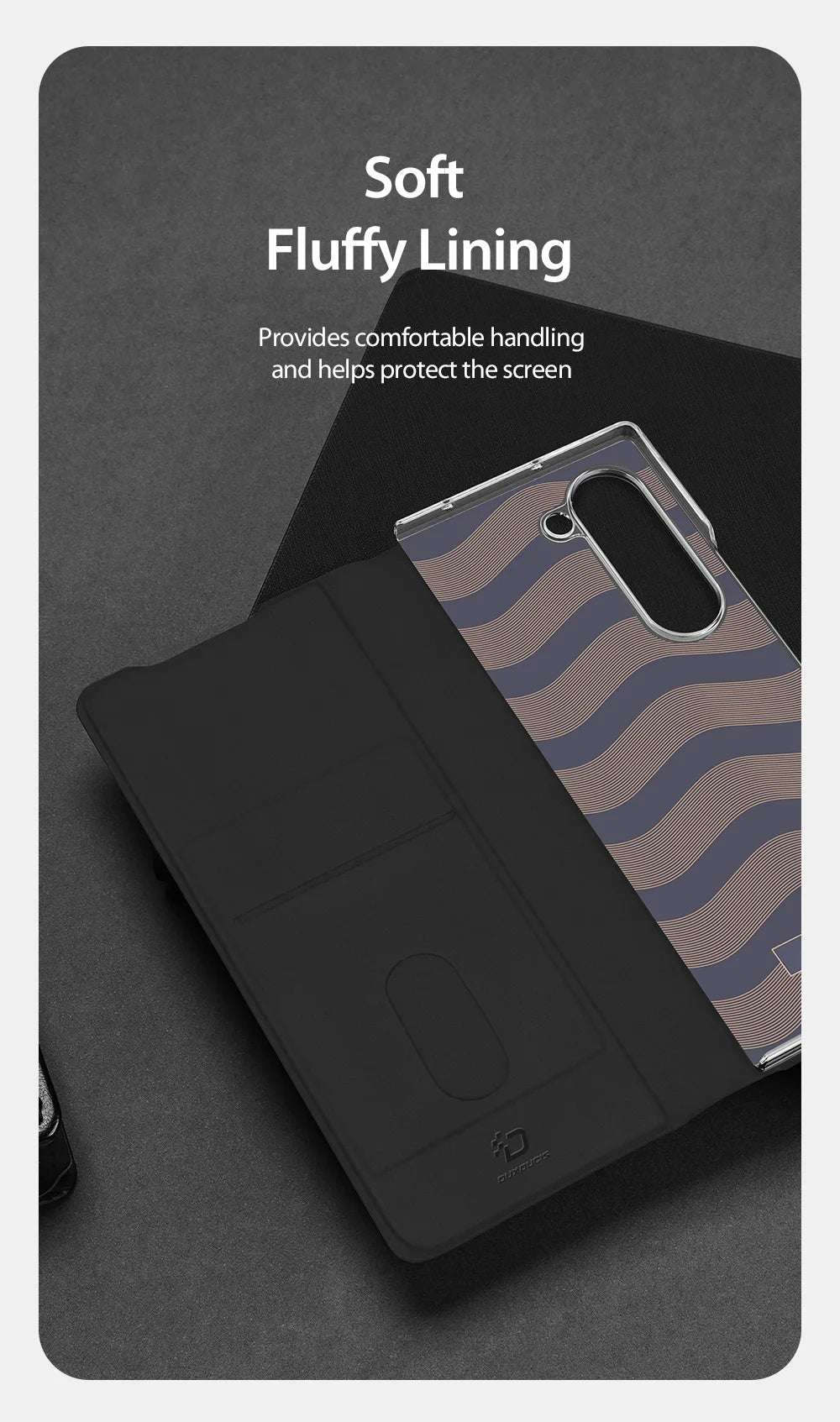 DUX DUCIS Full Protection Business Flip Leather Case for Samsung Galaxy Z Fold 7 6 5 5G Card Pocket Magnetic Closure Cover