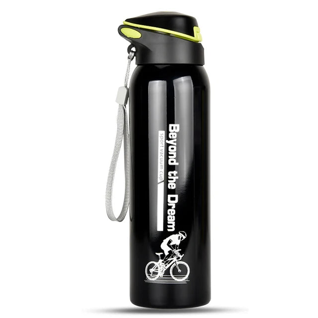 500ML Outdoor Sport Bicycle Water Bottle Vacuum Stainless Steel Cycling Water Cup Thermo Drink Mug Travel Cycling Equipment
