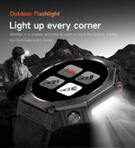 2025 New T-Rex 3 Ultra GPS Men SmartWatch 10ATM Waterproof Built-in Dual-band GNSS Compass Military Sport Flashlight Smart Watch