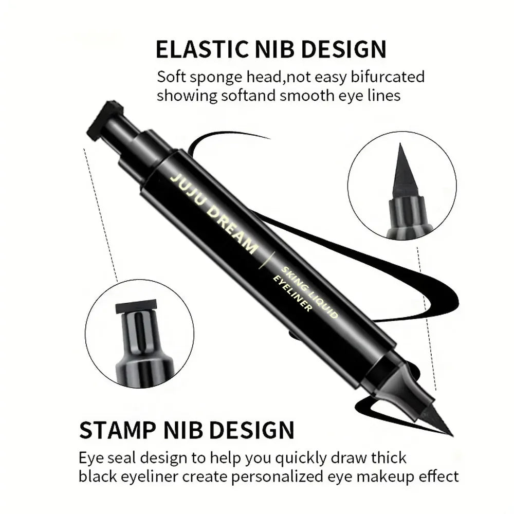 2-in-1 Dual-Ended Eyeliner & Shadow Pen – Waterproof, Long-Lasting, DIY-Friendly, Certified, Unisex, Quick & Easy Eye Makeup