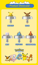 Genuine Pokemon Toys Ball Battle Gyro Pikachu Charmander Squirtle Mew Action Figure Model Pokeball Birthday Gift For Childre