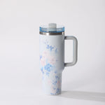 1000ML Large Capacity Water Bottle Various Styles Pink White Vacuum Cup Stainless Steel Juice Milk Tea Car Mugs Gifts