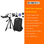 Svbony SV501P 60/70mm Astronomical Telescope Sets,for Planetary and Moon Observation,Gift for  Kids,Beginners and Students