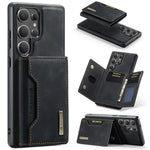 2 In 1 Case For Samsung Galaxy S25 S24 S23 S22 Ultra FE Note 20 A56 A36 A55 5G Wallet Magnetic Leather Card Holder Pocket Cover