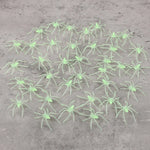 50-100Pcs Halloween Luminous Spiders Scary Trick Spider Indoor & Outdoor Haunted House Decorative Props Halloween Party Supplies