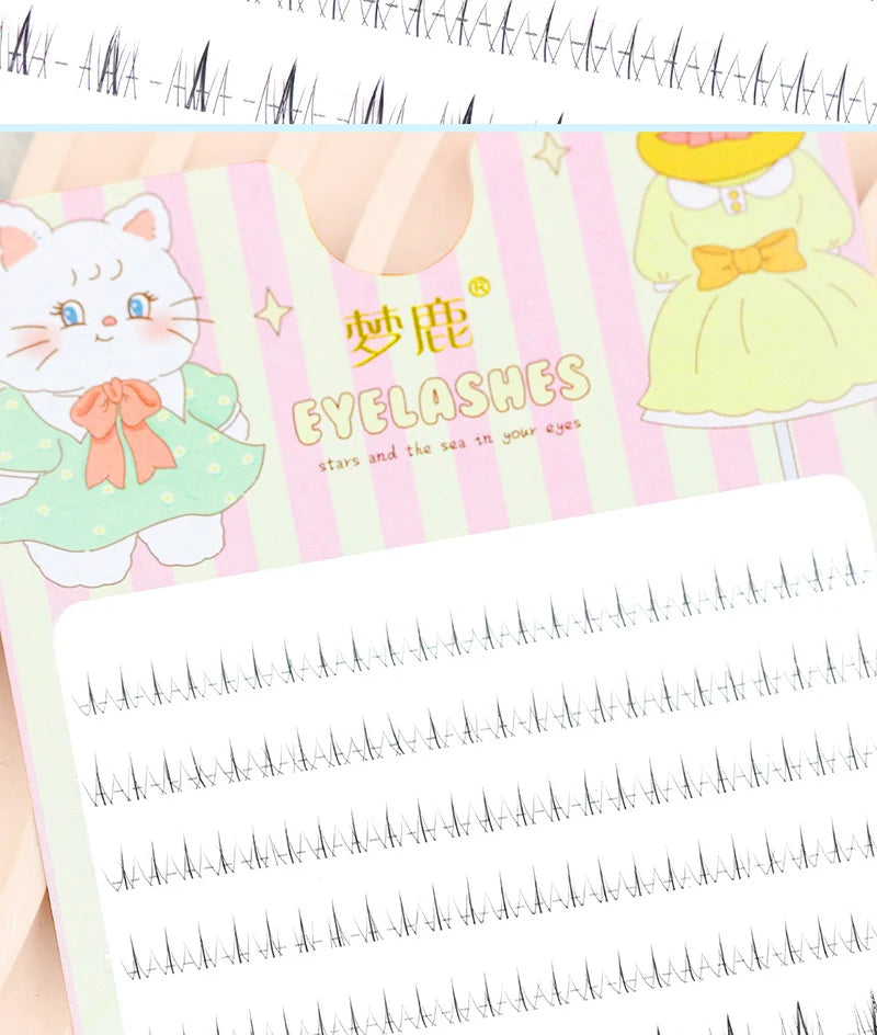 5-7mm Air Lower Eyelashes Fairy Fake LashesSegmented Natural Under Lashes Manga Bottom Lashes Makeup Eyelash Makeup Tool10 Rows