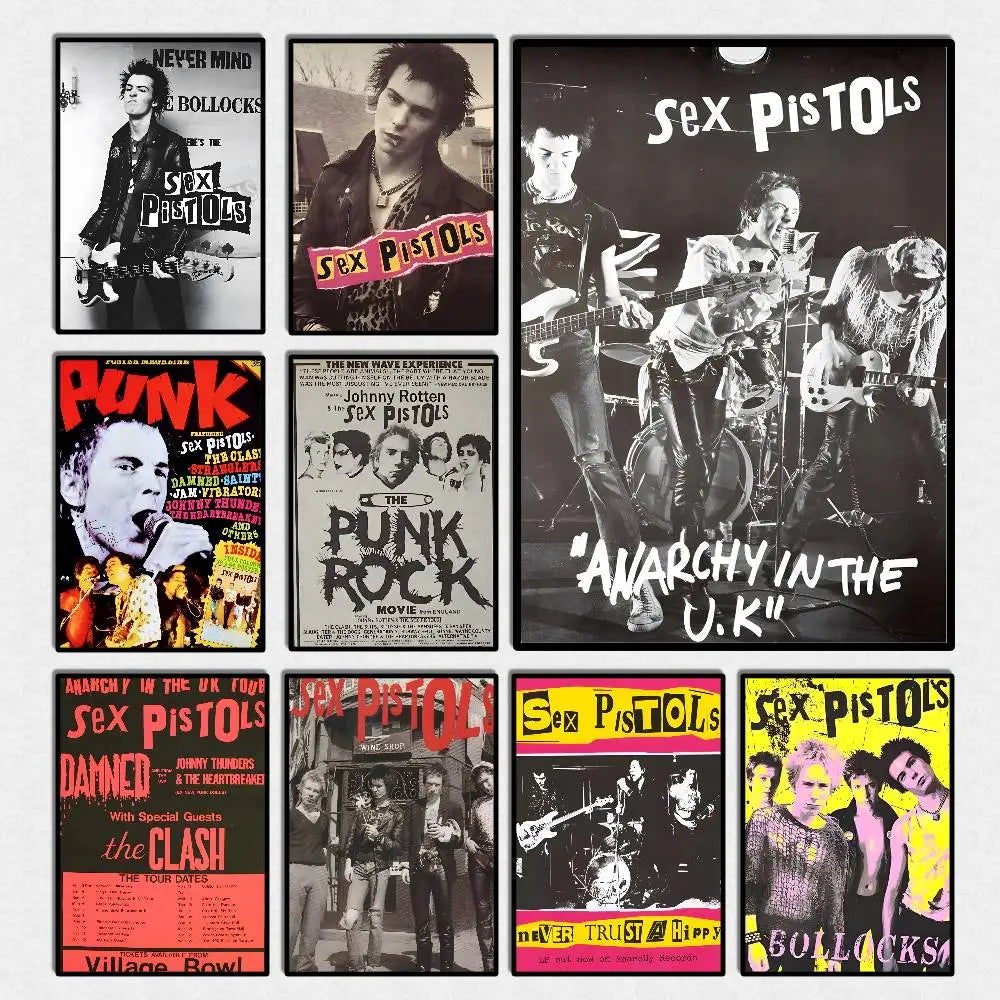One Of The Influential Punk Band Poster Art With Prints Home Bedroom Living Room Decoration Gift