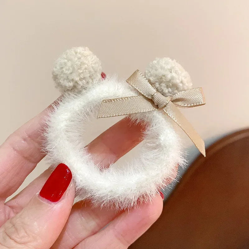 17cm Labubu doll Clothes Macaron Sitting Party Christmas Checkered Plush Cloak Clothes labubu V2 clothes Christmas costumes