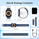 New 2025 Blackview R30 Max Smartwatch with LED Flashlight 1.91'' TFT Screen Health Monitor Bluetooth Watches for Men Women Gifts