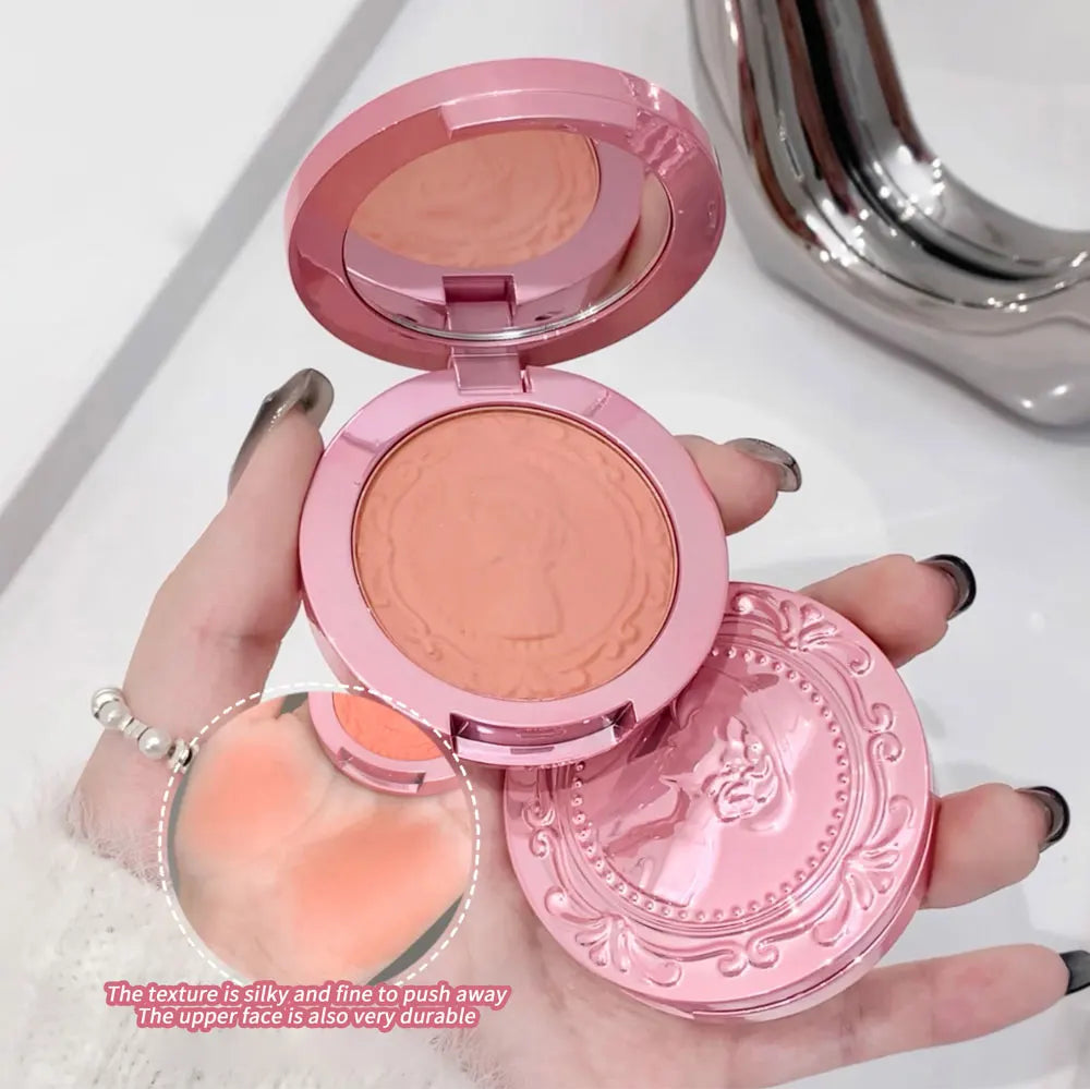 Three dimensional relief mist Color blush natural tender delicate hold makeup low saturation female blush cream