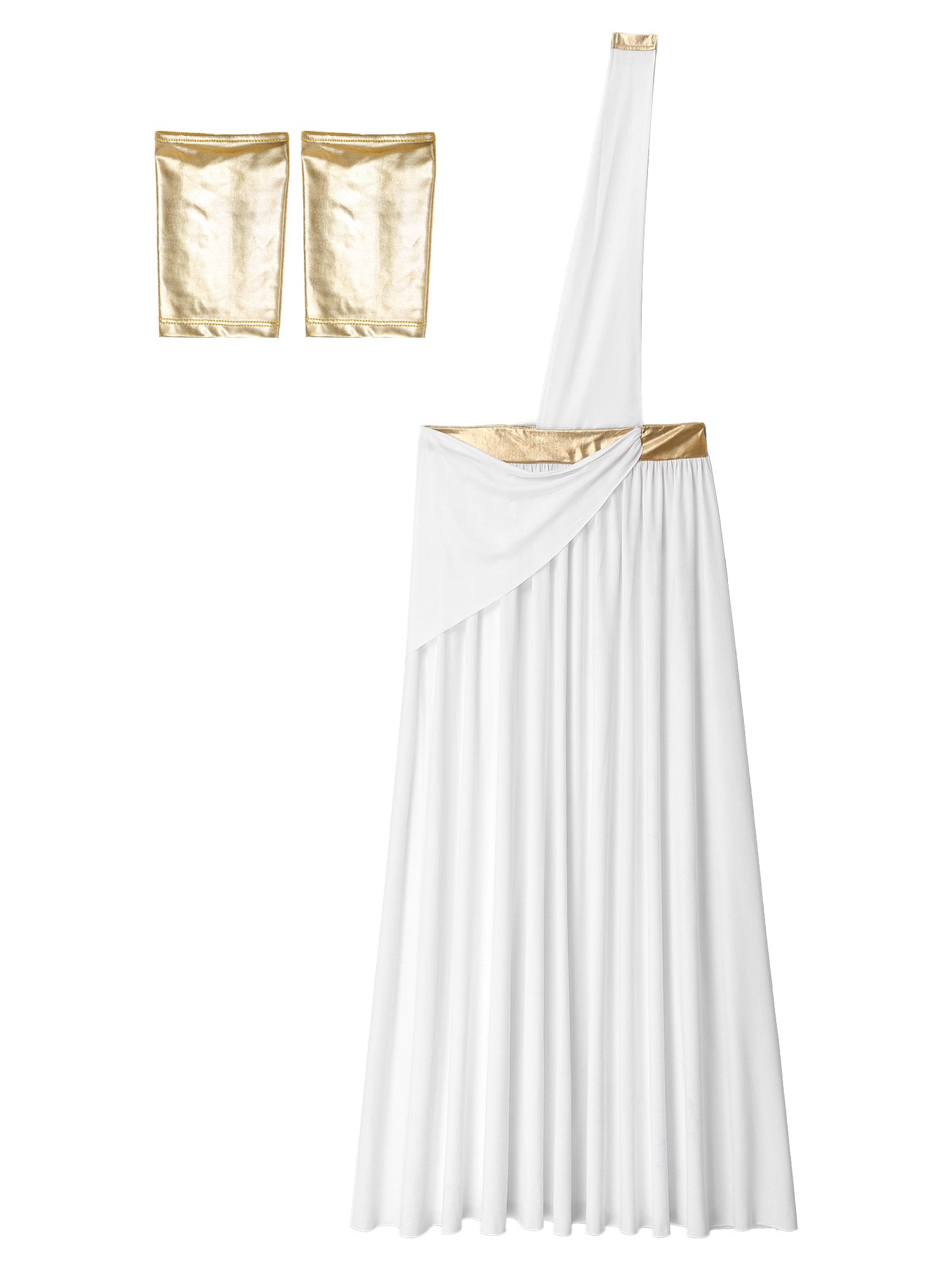 Mens Ancient Greek God Toga Gladiator Costumes Roman Emperor One Shoulder Sleeveless Robe Halloween Medieval Warrior Outfits