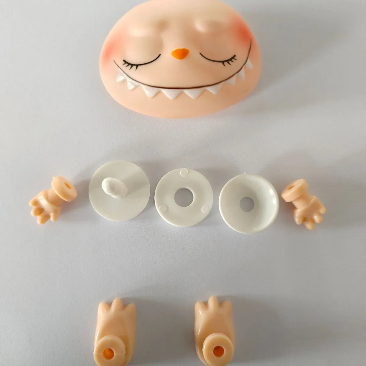 Labubu Doll Parts DIY Kit PVC Face Changing Accessories Hands Feet Replacement Supplies for DIY Doll Makers Collectors