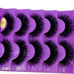 Cat Eye Eyelashes 3D Natural False Lashes D Curl Fluffy Soft Cross 5 Pairs Manga Lashes Wispy Natural Eyelash Extension Makeup