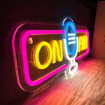 On Air Neon Sign For Wall Decor,Led Neon Light For Game Room,Broadcasting Room,Live Room,Bedroom Decor, Music Studio,USB Powered