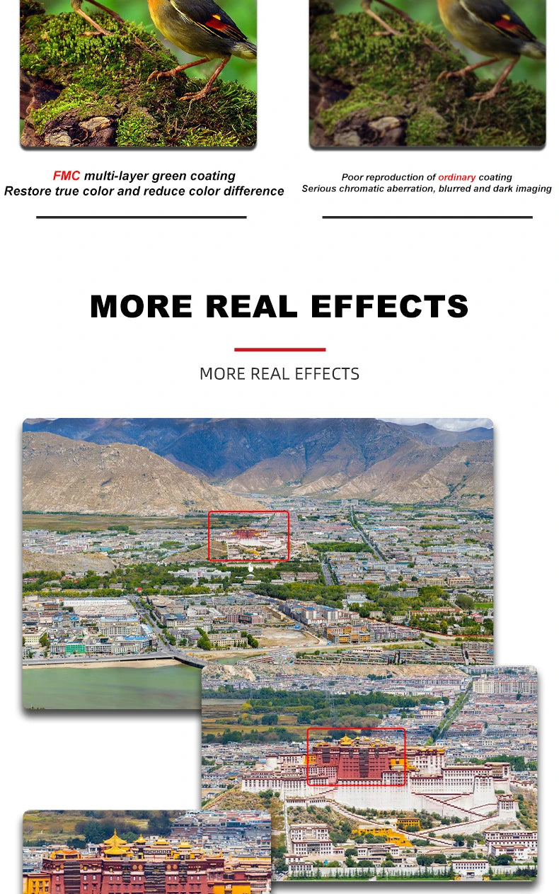 HD 25-75x60 Spotting Scope for Target Shooting with Carrying Pouch BAK4 Monocular Telescope FMC Lens for Hunting Birdwatching