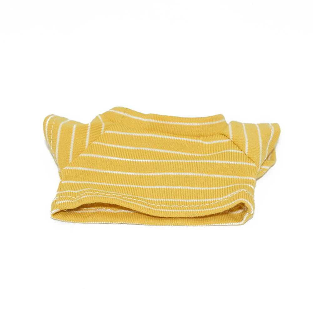 17cm Mini Doll'S Clothes Outfit Accessories For Labubu V1 V2 V3 Striped overalls hats glasses shoes Cool handsome Clothing Gift