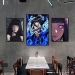 H-Hyuuga Hinata Cartoon Poster Wall art print art suitable for living room bedroom bar parlor home decor gift