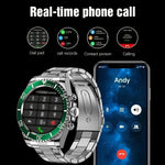 Smart Watch Man Aiweile AW12 High-End Luxury Smartwatch Fitness Tracker Sport Business Bluetooth Call for Xiomi IOS DIY Faces