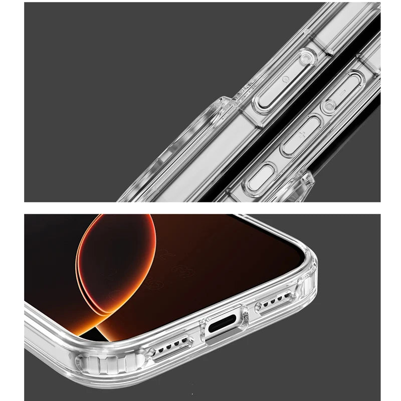 Clear Magsafe Wireless Charging Case For iPhone For iphone 17 Pro Max 17 Air 16 15 14 12 11 Ultra thin Hard Back Cover