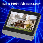 3MP Smart Life Tuya 1080P WiFi Door Bell Eye Peephole Camera 5000mAh Battery PIR Motion Detector IR Alexa Google Digital Viewer
