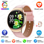 GUHUAVMI Smart Watch Women GPS Trajectory Heart Rate Blood Pressure NFC Bluetooth Call 1.27inch AMLOED Smartwatches Ladies