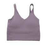 Sports yoga bra with a gathered U-back
