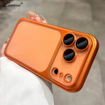 Luxury Matte Hard PC Ultra Slim Case for iPhone 17 Pro Max 17Pro ProMax Plating Camera Film Protector Frosted Shockproof Cover