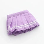 Mini Doll Clothes Outfit Accessories For 15-17cm Labubu V1 V2 V3Labubu Uniform Set Outfit Skirt and Sweater Sunglasses Clothing