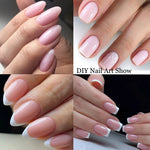 KODIES GEL Builder Nail Gel in a Bottle Milky Pink 15ML Brush on Builder Extension Gel Polish Soak Off French Manicure Hard Gel