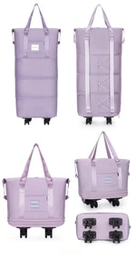 Travel Bag Backpack Large Capacity Disassembly Universal Wheel Storage Bag Luggage  Portable Double-layer Checked Bag with Wheel