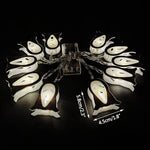 1.5M 10LED Halloween LED Light String Horror Eyeballs Pumpkin Spider Bat Skull Lamp Trick Or Treat Happy Halloween Party Decor