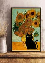 Digital Cats Cute Poster Kraft Paper Prints Modern DIY Funny Cartoon Room Painting Prints Art Picture Posters Living Room Decor
