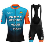Short Sleeve Road Bike & MTB Racing Kit, Breathable Summer Bicycle Clothing with Bib Shorts