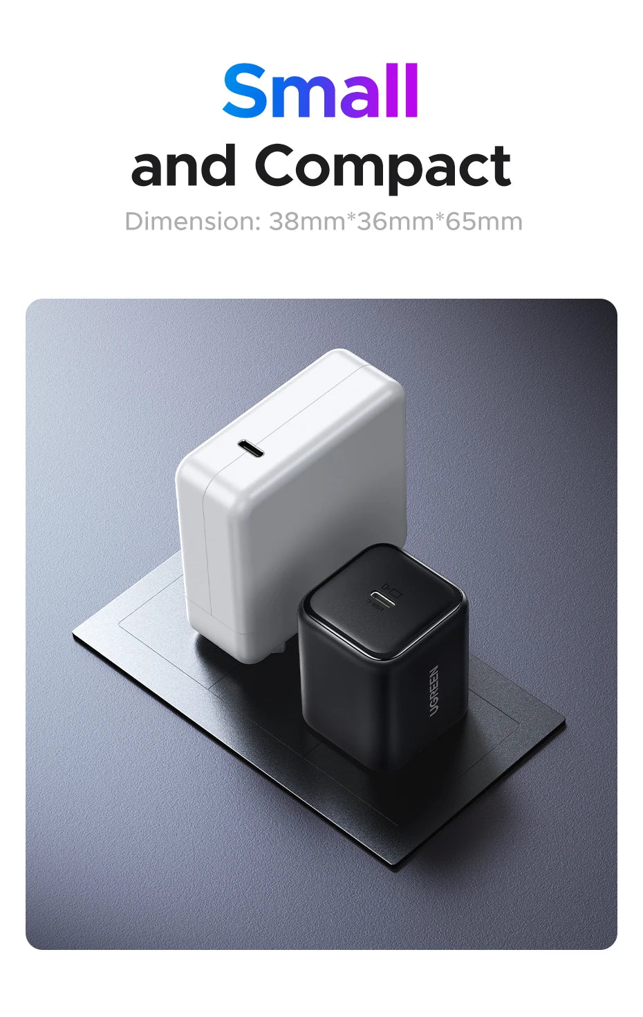 UGREEN 45W GaN Charger PD3.0 PPS QC3.0 Quick Charge For Samsung S25 S24 Ultra iPhone 17 16 15 Pro Max iPad Tablet Fast Charger