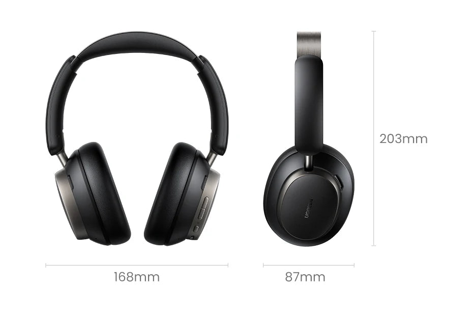 UGREEN Studio Pro 48dB ANC Wireless Headphones Over Ear Bluetooth Earphones Active Noise Cancellation Hi-Res LDAC 120h Playtime