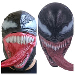 New Superhero Venom 3 Long Tongue Mask Cosplay Latex Masks Horror Party Helmet Props Supplies Novelty Masks Christmas Halloween