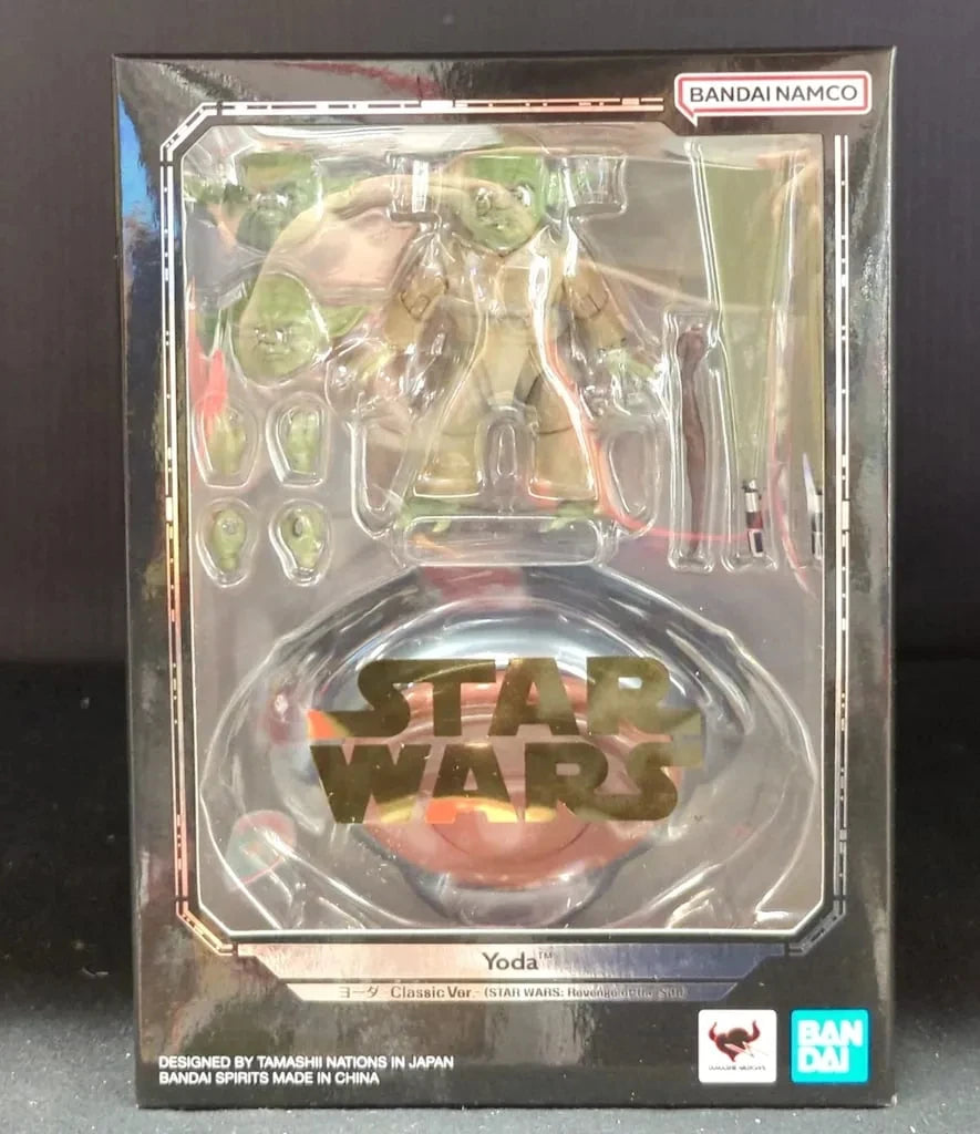 In stock Original Bandai Star Wars: Episode III S.H.Figuarts Obi-Wan Kenobi Master Yoda Anime figure Model Toy collectibles Gift