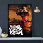 Virtual Anime Rock Band Gorillaz Poster Modern Music Album Cover Canvas Painting Wall Art for Club Living Room Home Decor Mural