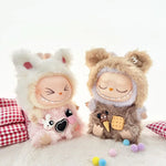 Ropa Labubu Cute Monkey Adventure Clothes Bear Rabbit Bib Pants Overalls Animal-themed Pendant Labubu Outfit Macaron Costume